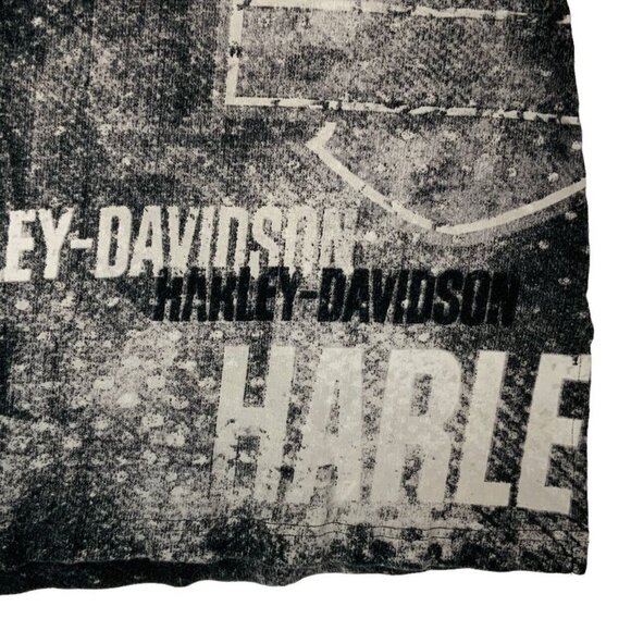 Harley-Davidson Womens Scoop Neck Tunic T-Shirt Medium Black Ralph Marlin Design - Picture 6 of 7